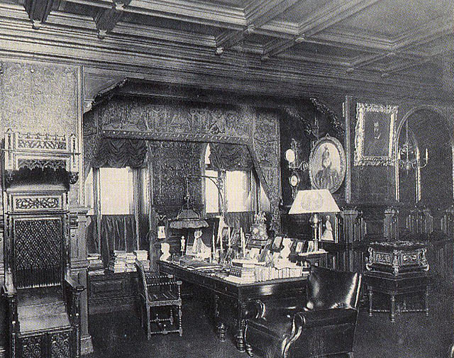 Дубовый кабинет.Особняк Румянцева. фото 1903 г. 
