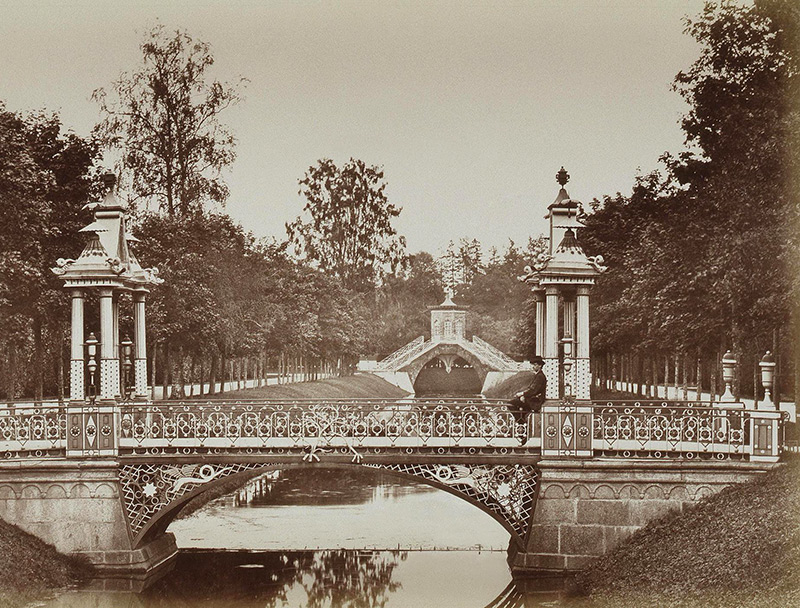 Китайский мост в Царском селе. Бианки И.К. 1870-1884 гг. 