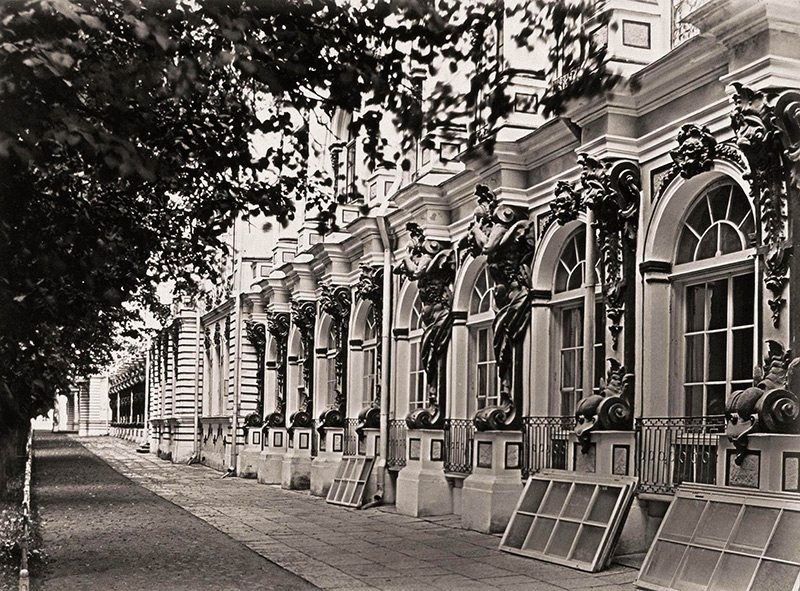 Фасад екатерининского дворца в Царском Селе. Бианки И.К. 1870-е гг. (фото с сайта ГЭ)